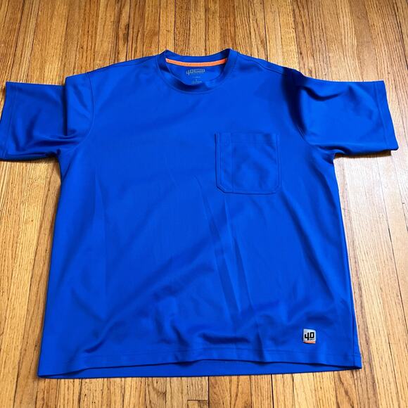 40 Grit Duluth Shirt Mens Large Gray Blue Workwear 2 Shirt Lot - Picture 6 of 8